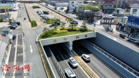 滨河南路下穿天街工程地面辅道通车